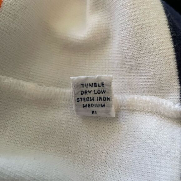 Polo by Ralph Lauren White and Navy Striped Polo Shirt - Picture 11 of 12